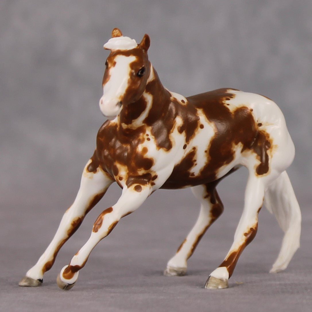 Labrynth OOAK Chestnut Pinto Cutter Custom Chip By Andrea Thomason HS24