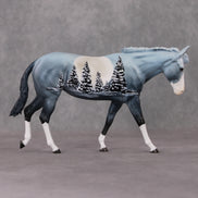 Chef OOAK Winter Tree Deco Pebble Mule By Dawn Quick HS24