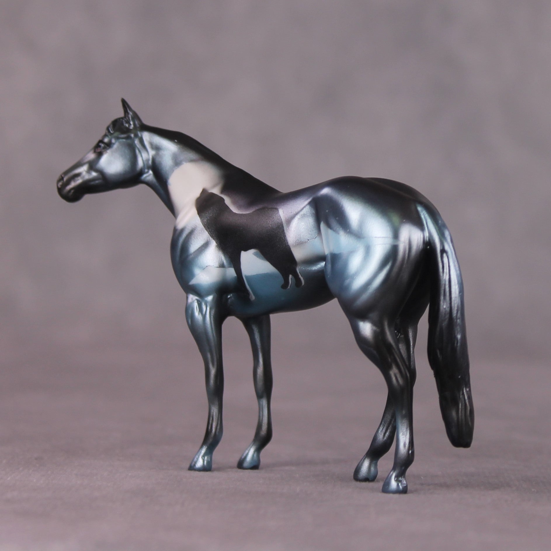 "Lobo Oscuro" OOAK Stock Chip By Kike Duarte SHCF25