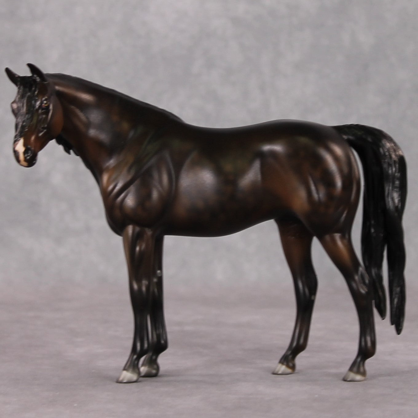 Cookie OOAK Dark Bay Black Custom Pebble Arabian By Julie Keim HS24