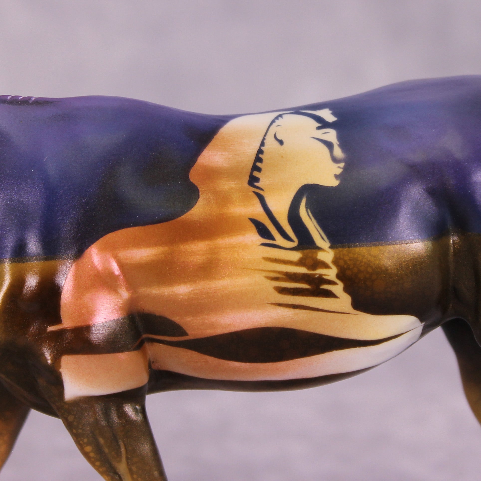 Sphynx OOAK Pebble Mule by Kike Duarte LHS25