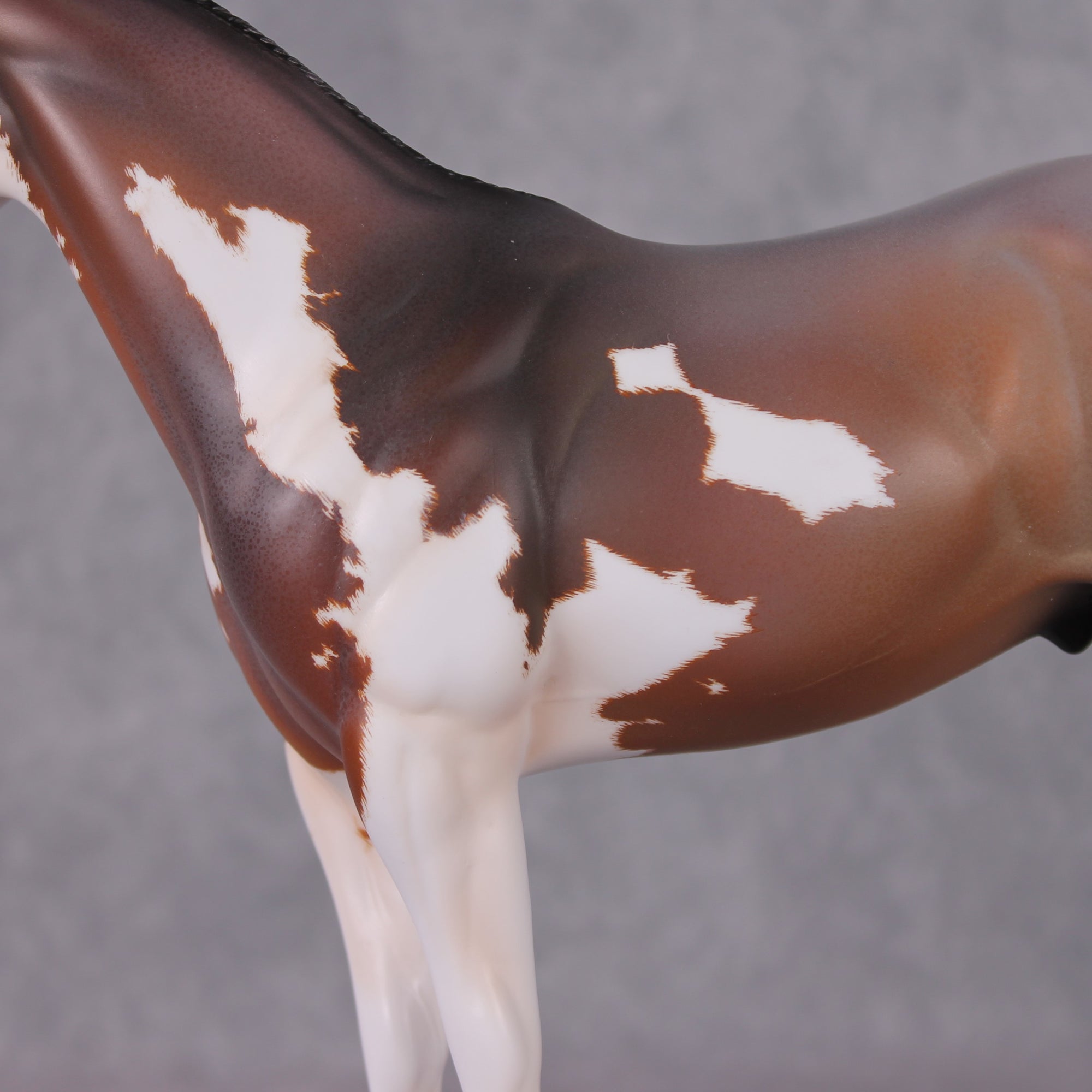 "Earl Grey" OOAK Roan Pinto ISH W/ Criollo Customizing Painted By Amanda Brock Best Offers 01/07/25