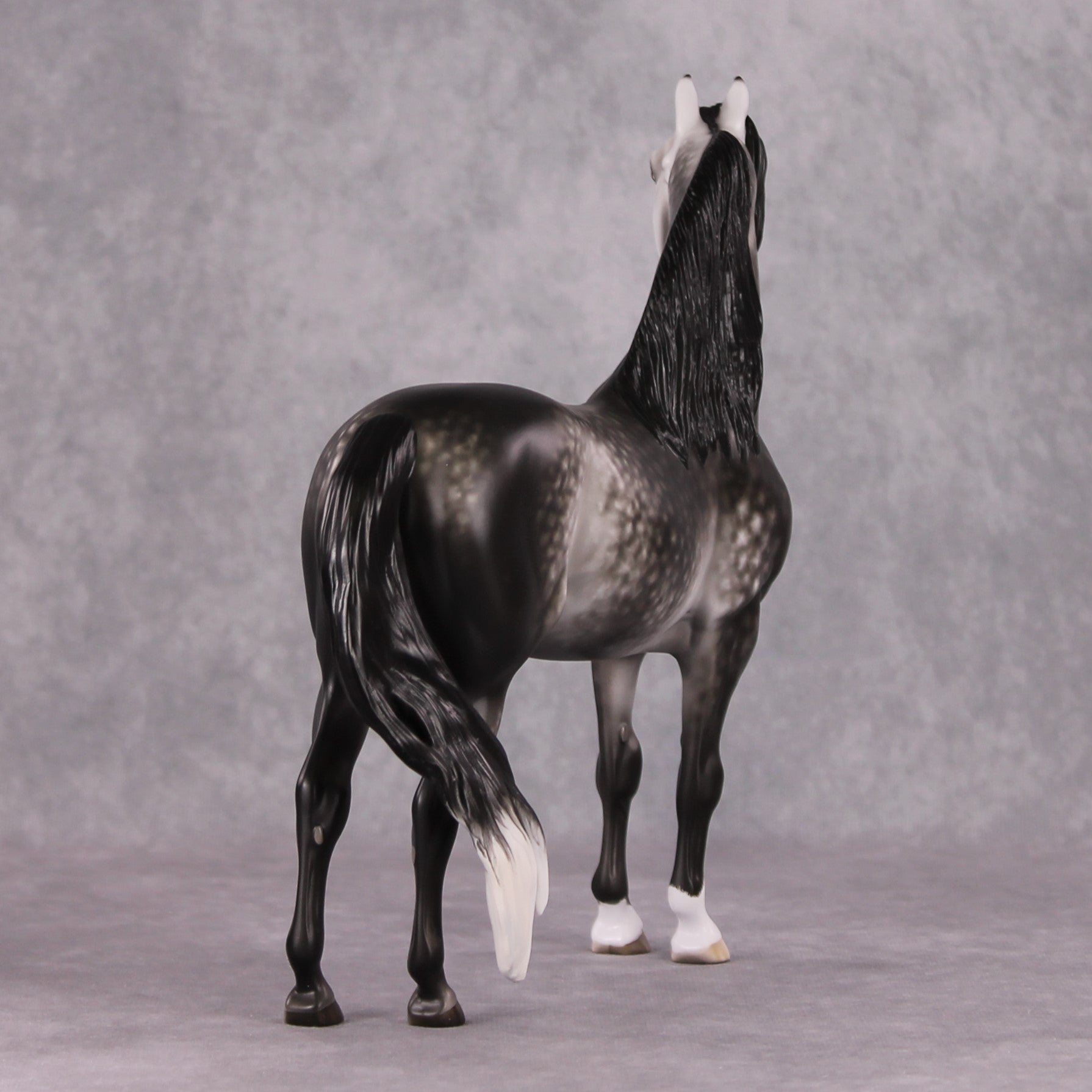 "Yuletide" OOAK Dapple Grey Morgan Painted By Sheryl Leisure Best Offers 01/07/25