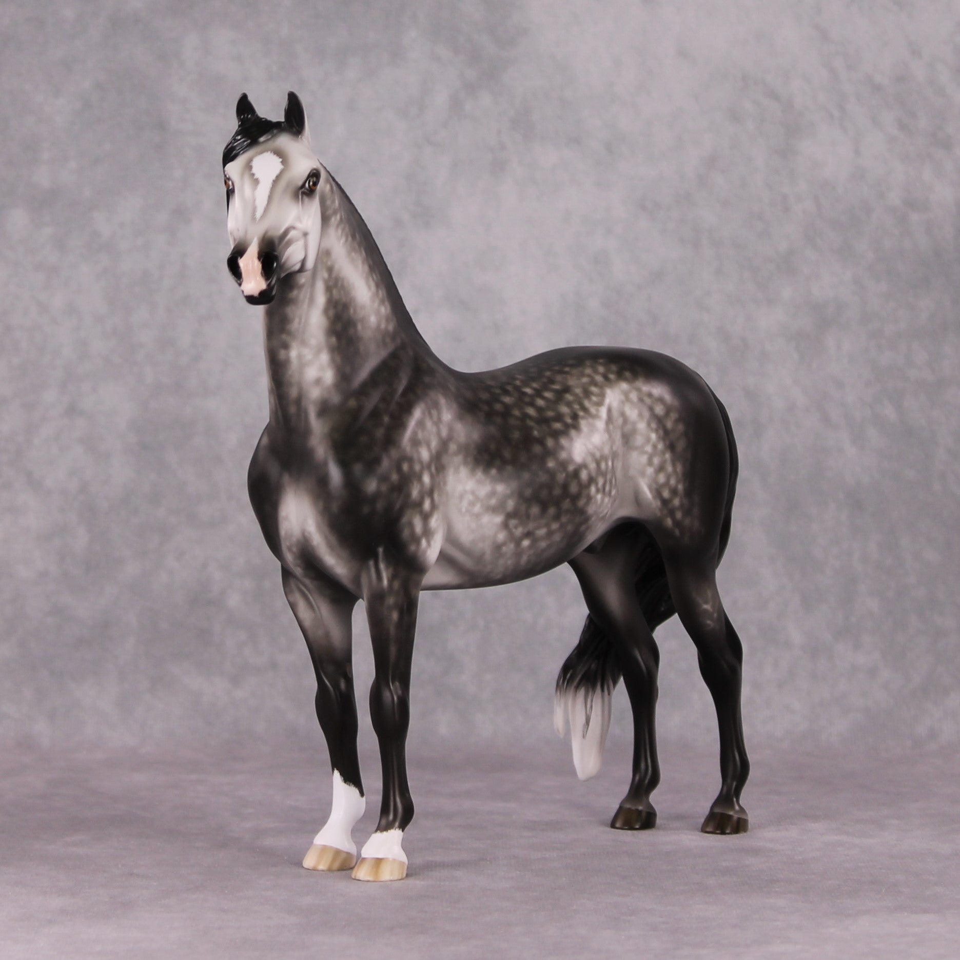 "Yuletide" OOAK Dapple Grey Morgan Painted By Sheryl Leisure Best Offers 01/07/25