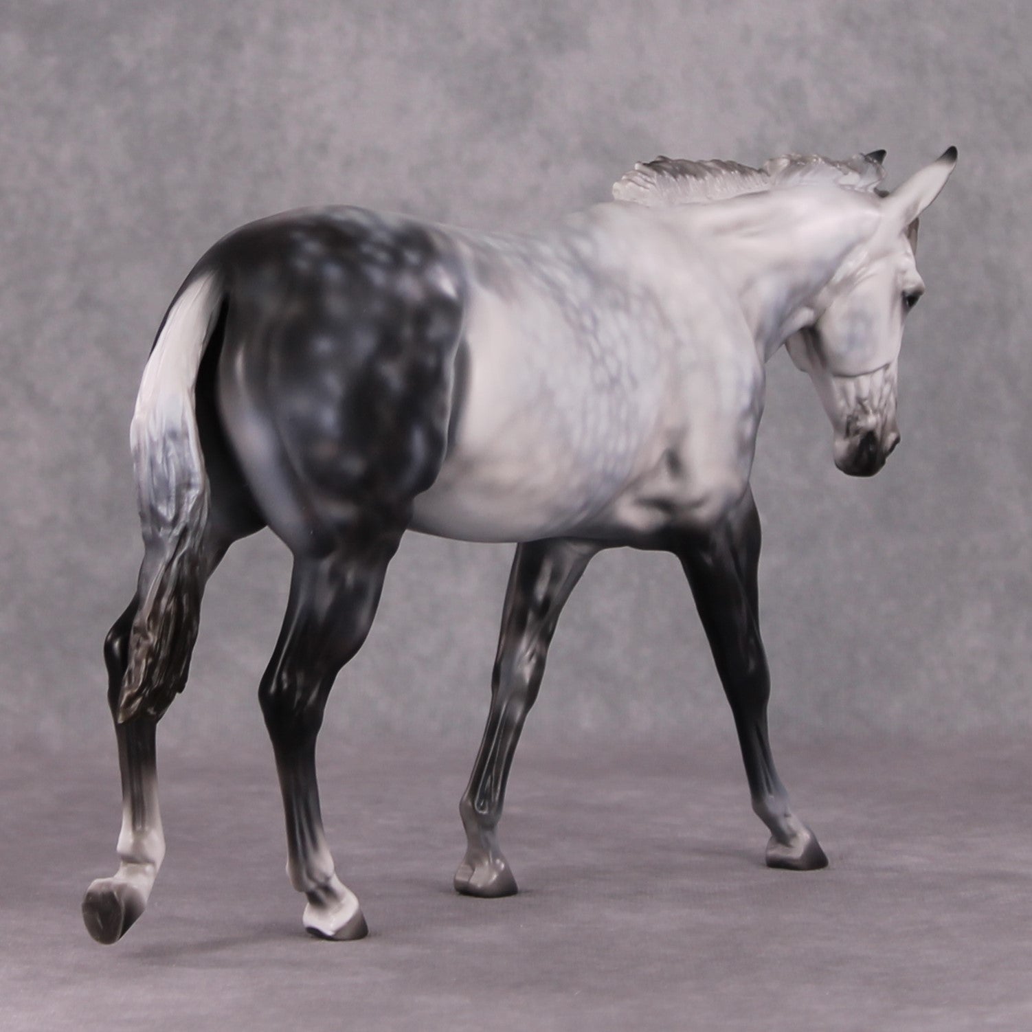 "First Ever" OOAK Dapple Grey Large Mule Painted By Kylee Parks Best Offers 01/07/25