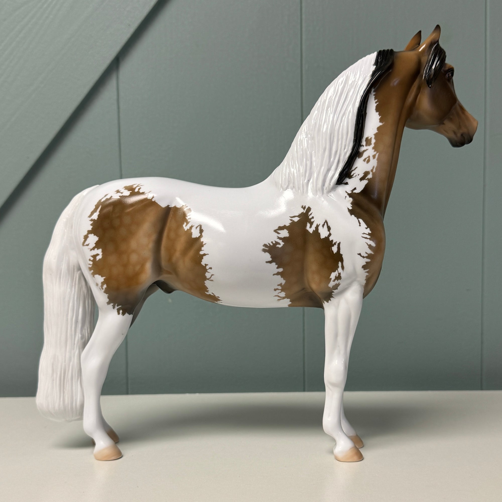 Nacho OOAK Buckskin Tobiano Morgan By Dawn Quick EQ24