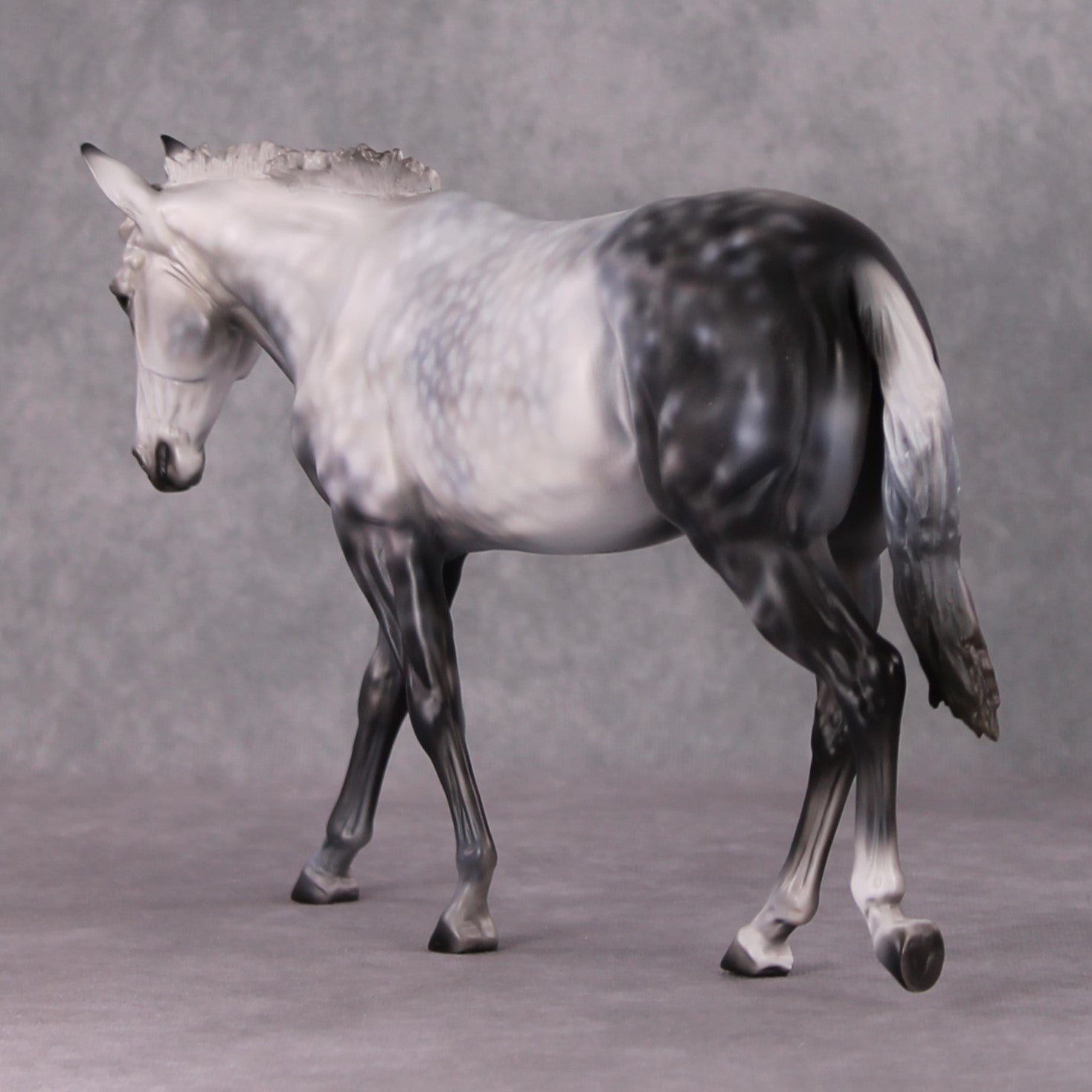 "First Ever" OOAK Dapple Grey Large Mule Painted By Kylee Parks Best Offers 01/07/25