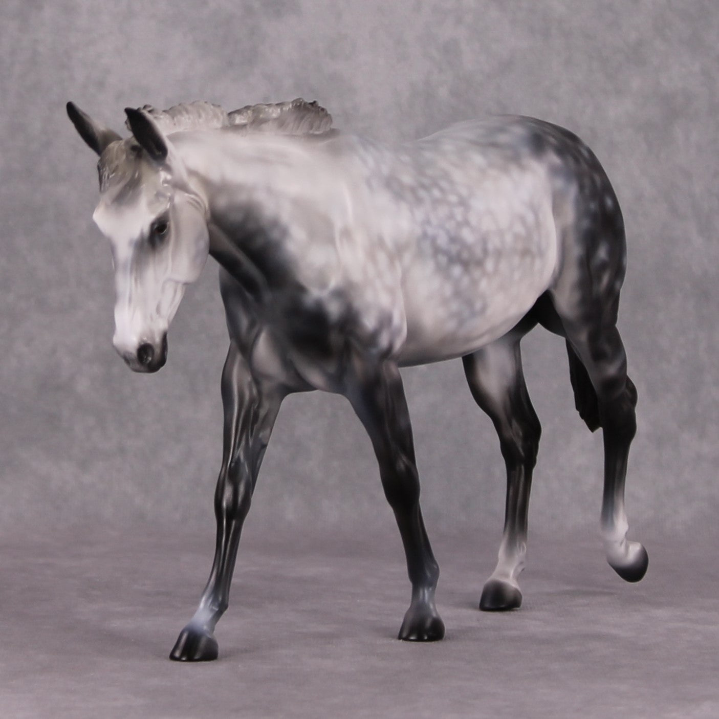 "First Ever" OOAK Dapple Grey Large Mule Painted By Kylee Parks Best Offers 01/07/25