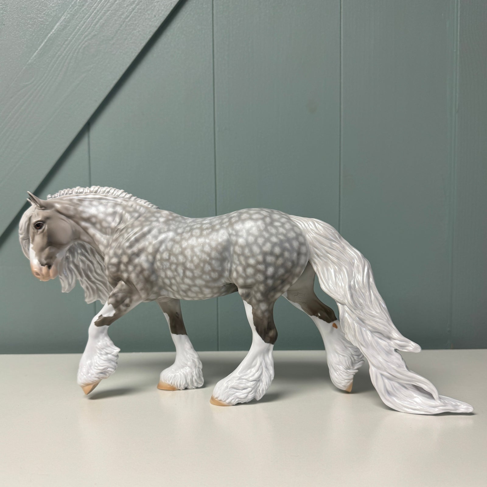 Jagger OOAK Star Dapple Gray Irish Cob By Dawn Quick EQ24