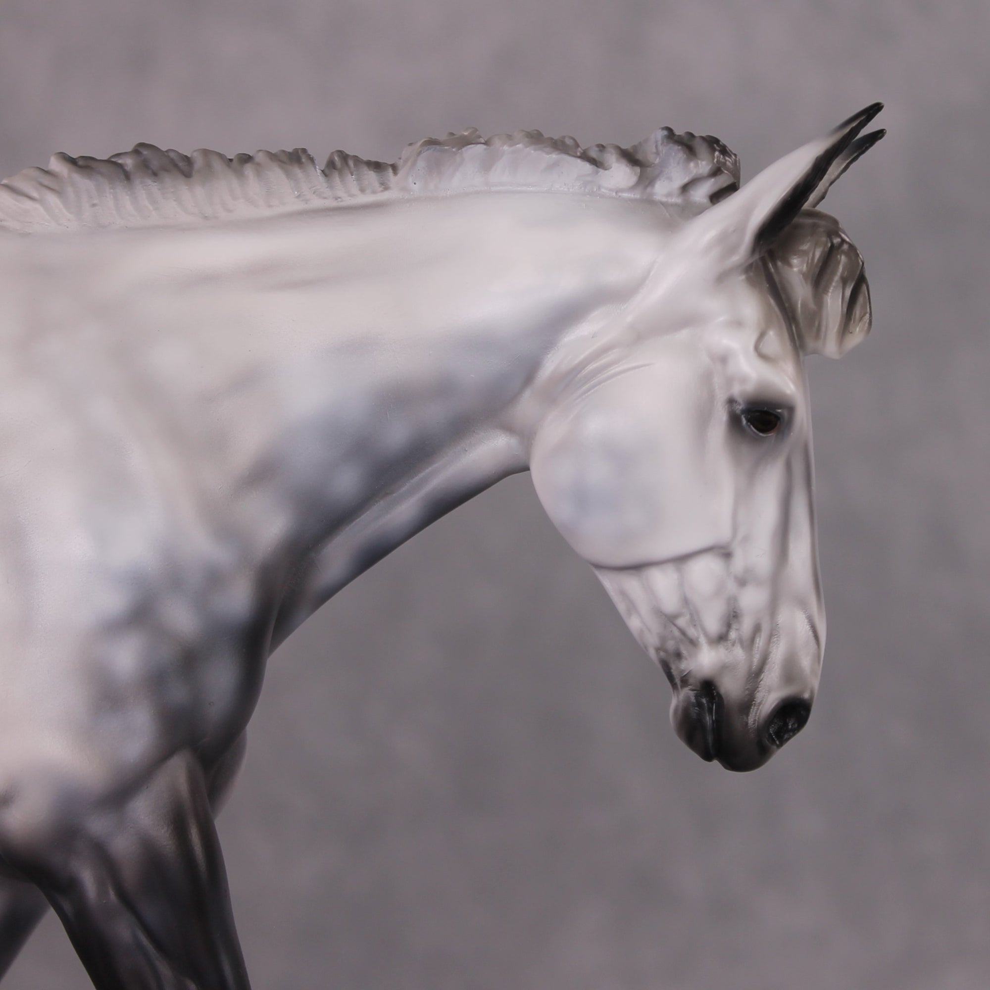 "First Ever" OOAK Dapple Grey Large Mule Painted By Kylee Parks Best Offers 01/07/25