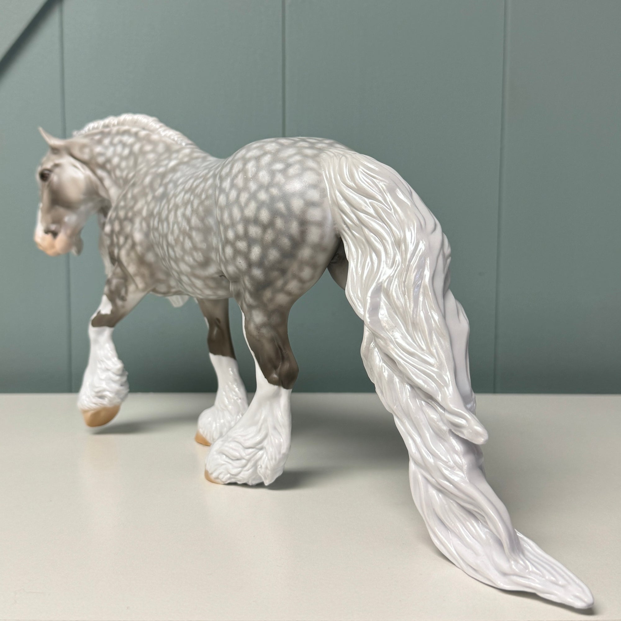 Jagger OOAK Star Dapple Gray Irish Cob By Dawn Quick EQ24