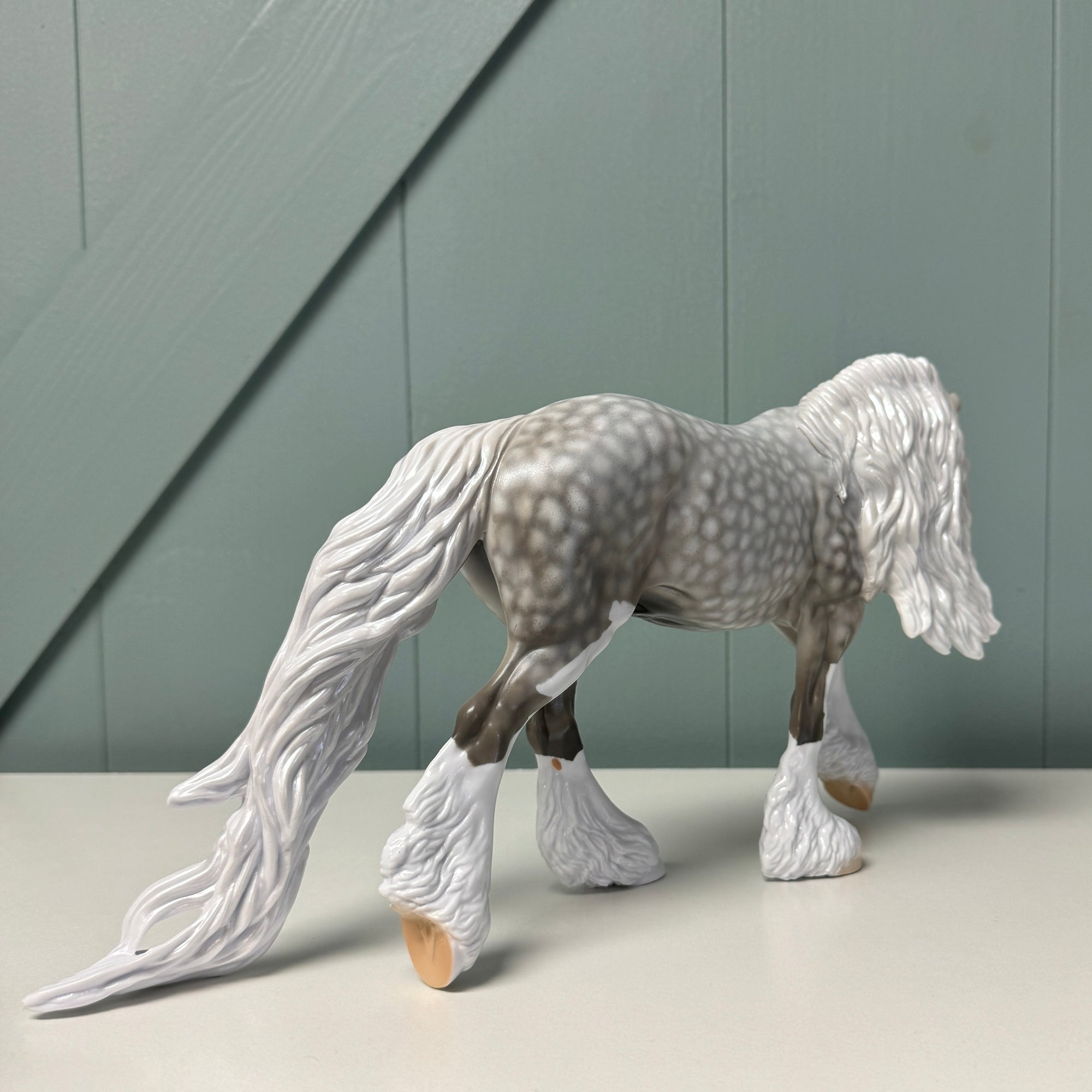 Jagger OOAK Star Dapple Gray Irish Cob By Dawn Quick EQ24