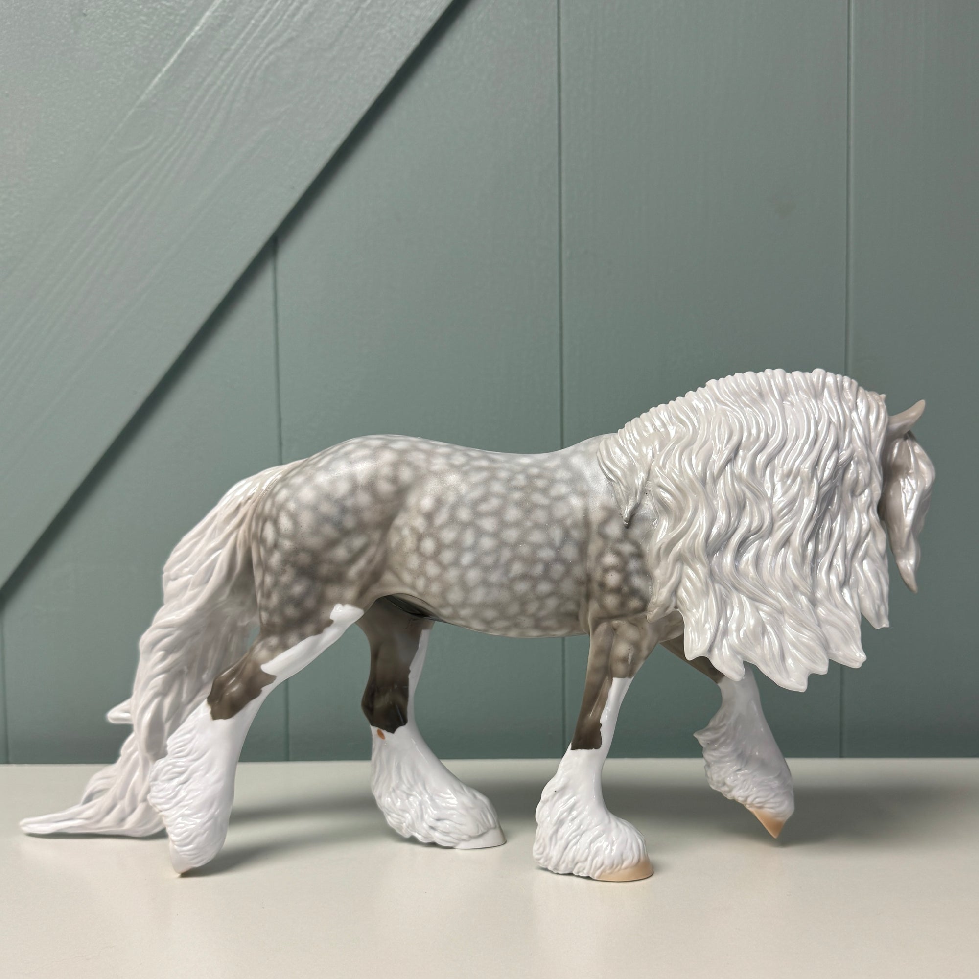 Jagger OOAK Star Dapple Gray Irish Cob By Dawn Quick EQ24