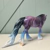 Planetarium OOAK Deco Purple &amp; Blue Irish Cob Horse By Jess Hamill EQ24