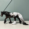 Helvetica OOAK Shaded Black Appaloosa Irish Cob Horse By Jess Hamill EQ24