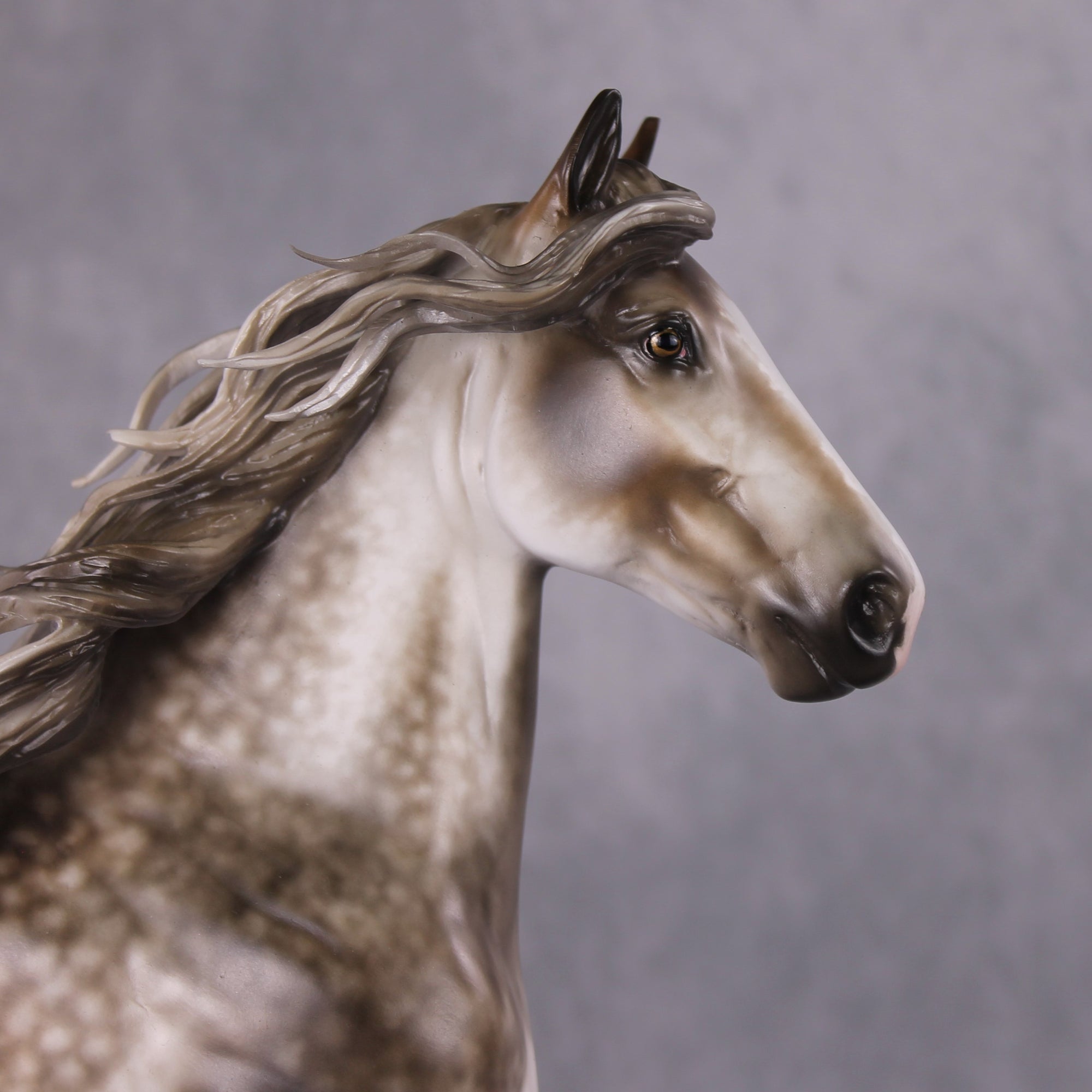 "Joulupukki" OOAK Rose Grey Trotting Drafter Painted By Sheryl Leisure &amp; Mona Best Offers 01/07/25