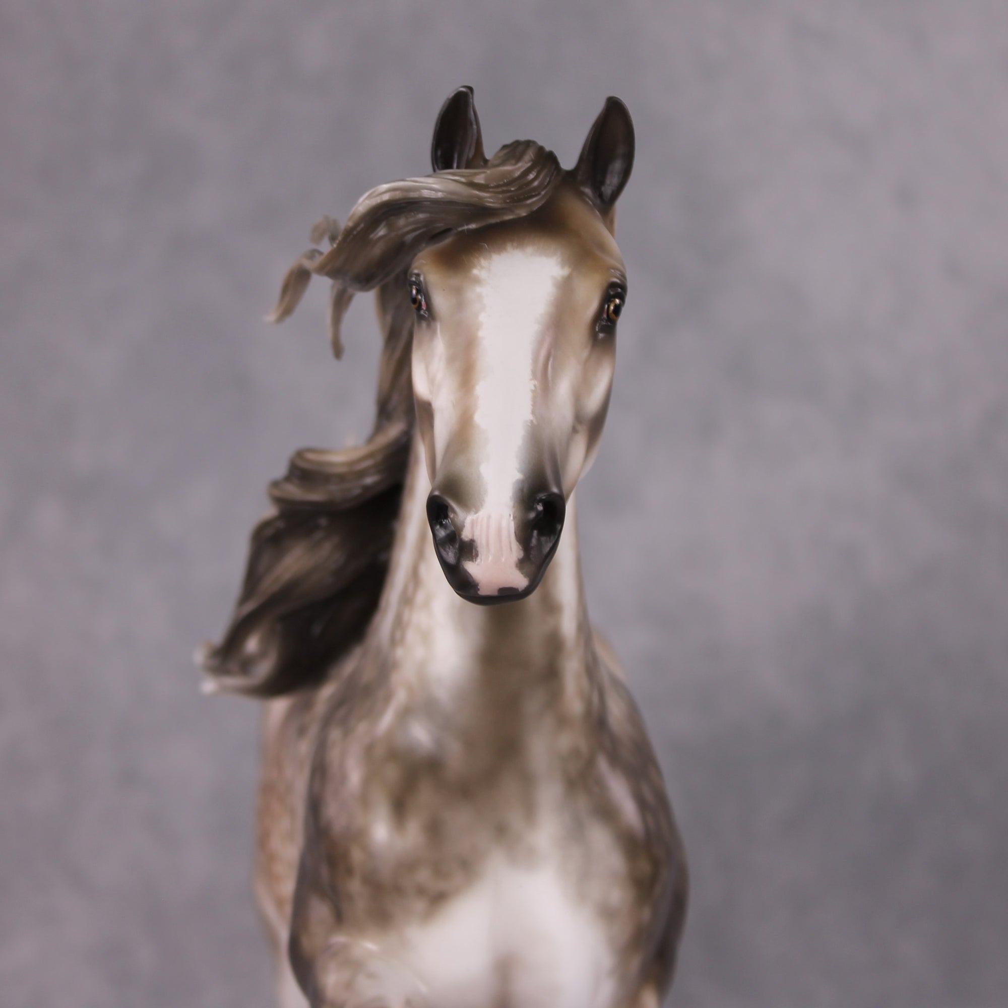 "Joulupukki" OOAK Rose Grey Trotting Drafter Painted By Sheryl Leisure &amp; Mona Best Offers 01/07/25