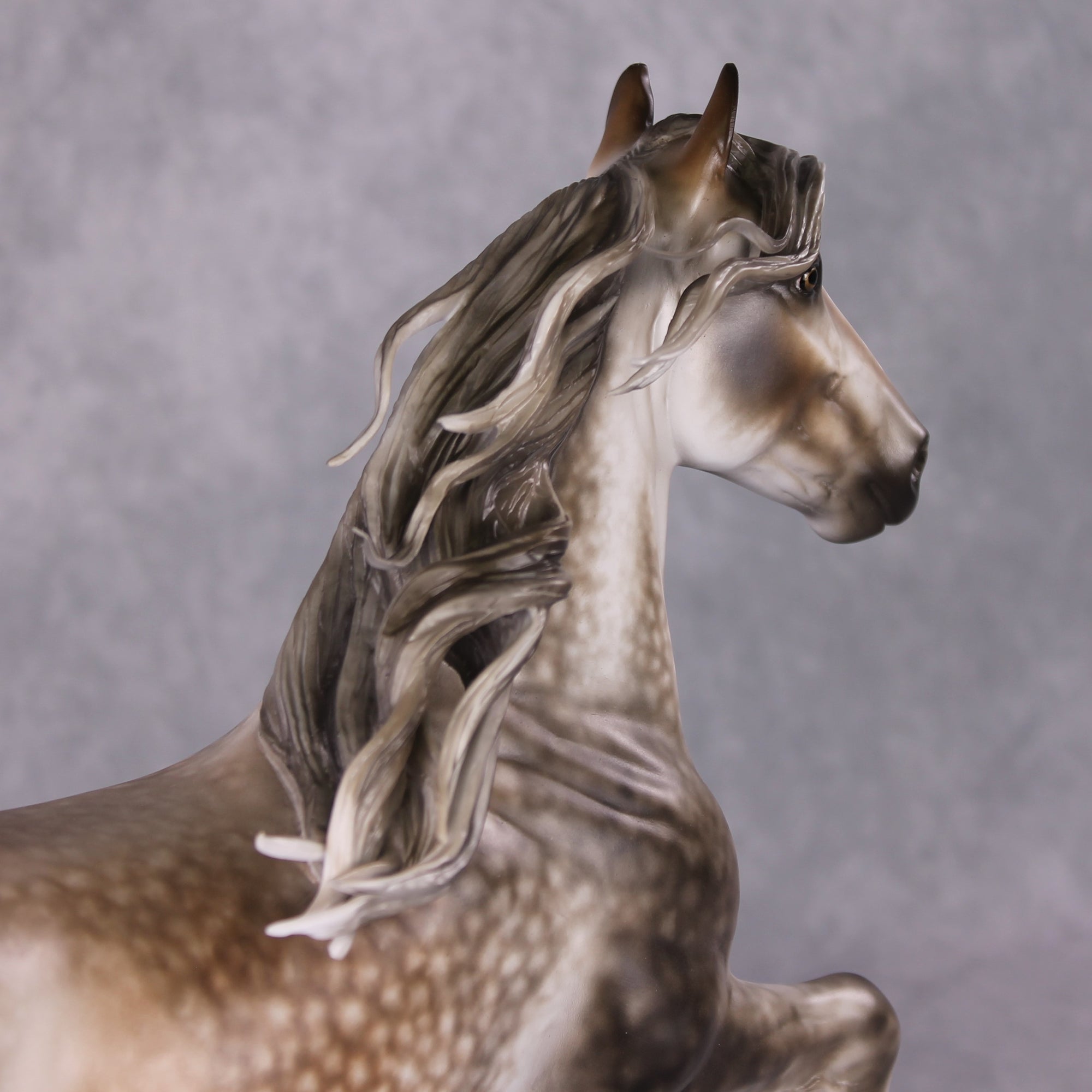"Joulupukki" OOAK Rose Grey Trotting Drafter Painted By Sheryl Leisure &amp; Mona Best Offers 01/07/25