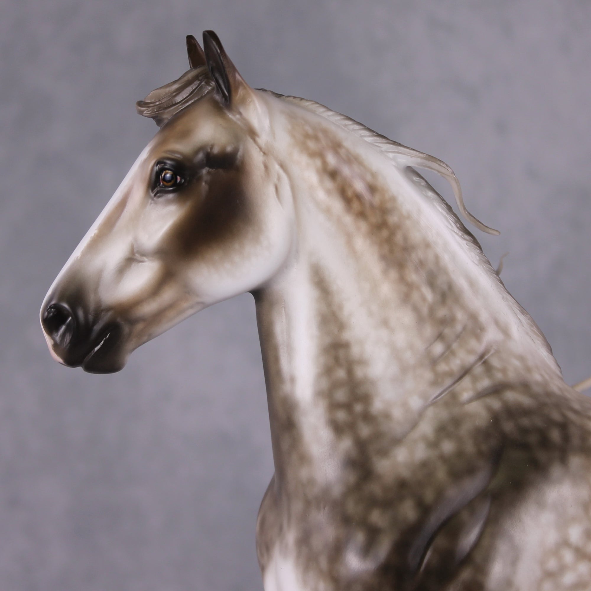 "Joulupukki" OOAK Rose Grey Trotting Drafter Painted By Sheryl Leisure &amp; Mona Best Offers 01/07/25