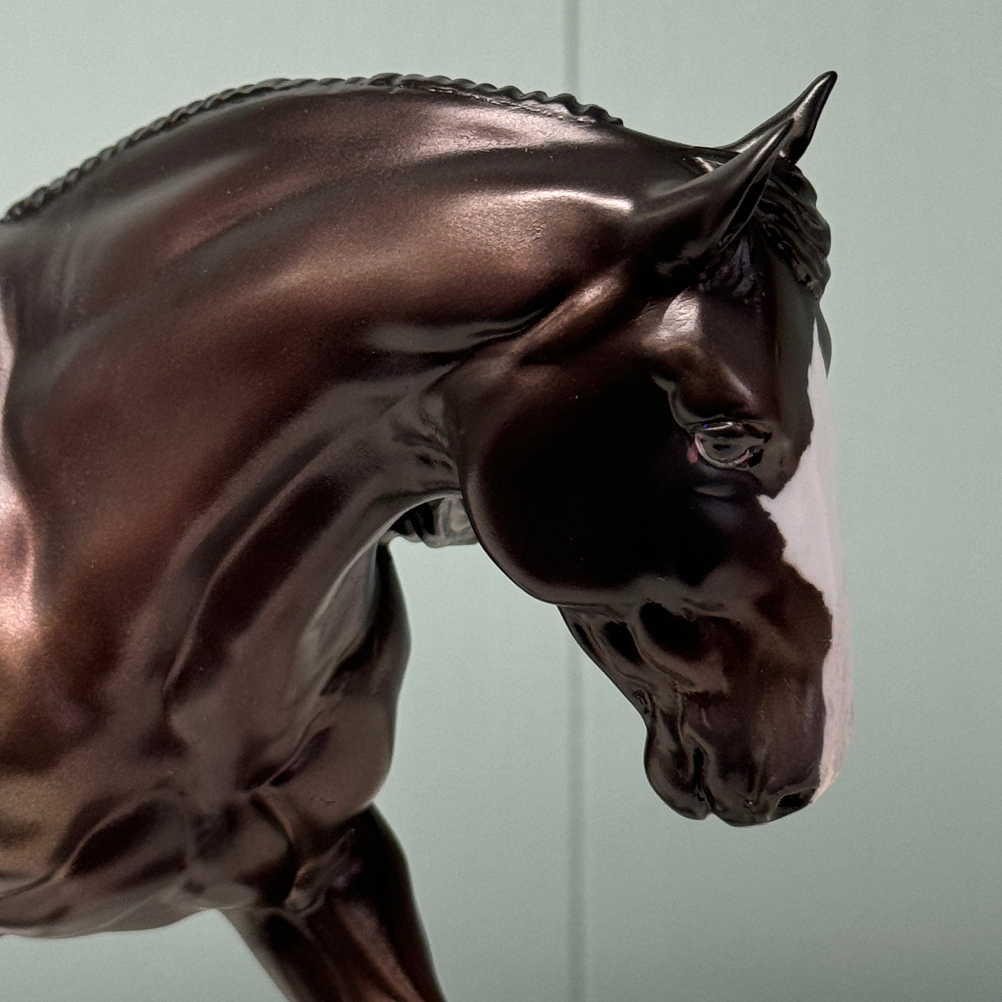 Helvetica OOAK Shaded Black Appaloosa Irish Cob Horse By Jess Hamill EQ24