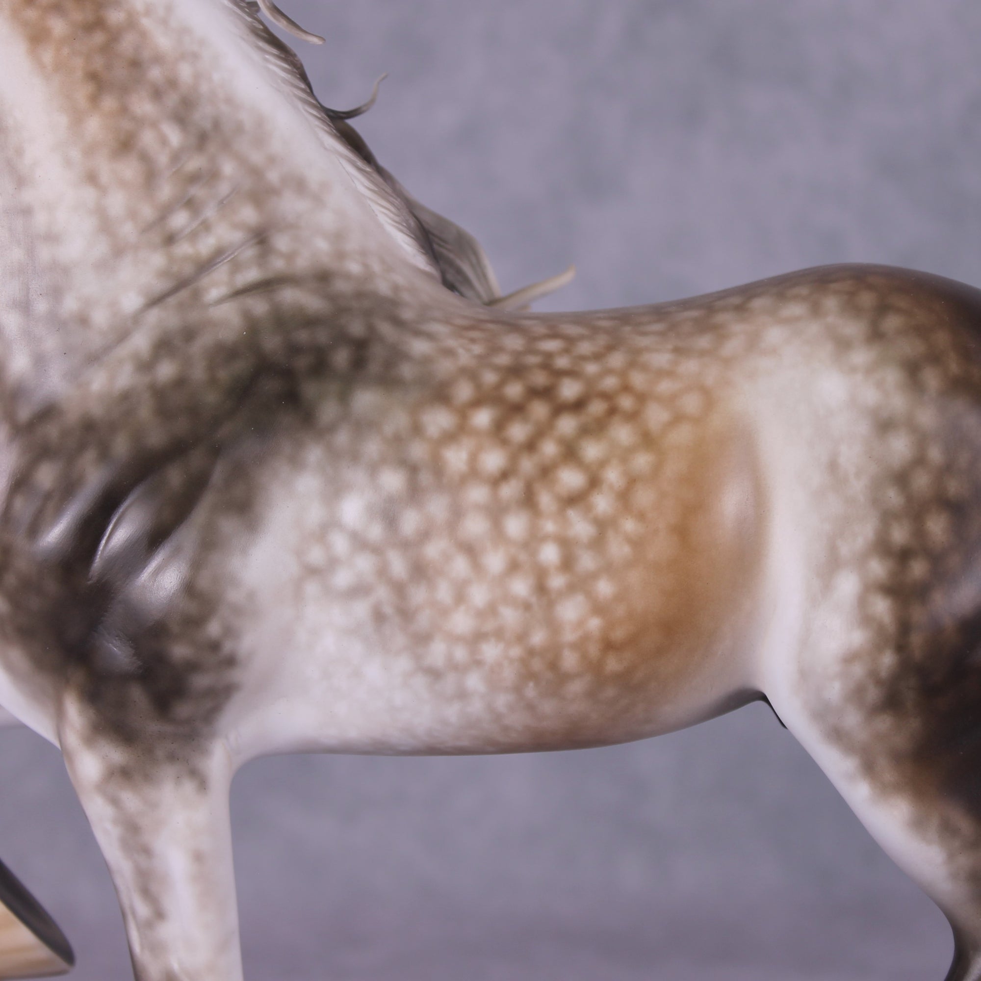 "Joulupukki" OOAK Rose Grey Trotting Drafter Painted By Sheryl Leisure &amp; Mona Best Offers 01/07/25