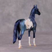 Crystal OOAK Blue Teal Appy Deco Morgan Chip By Jamie Adamson HS24