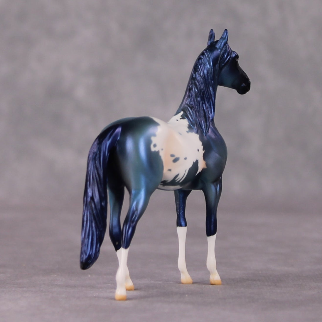 Crystal OOAK Blue Teal Appy Deco Morgan Chip By Jamie Adamson HS24