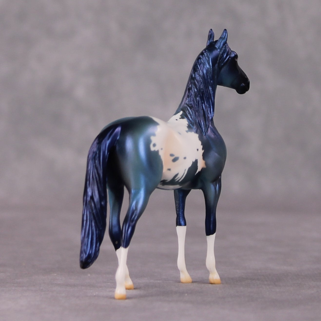 Crystal OOAK Blue Teal Appy Deco Morgan Chip By Jamie Adamson HS24