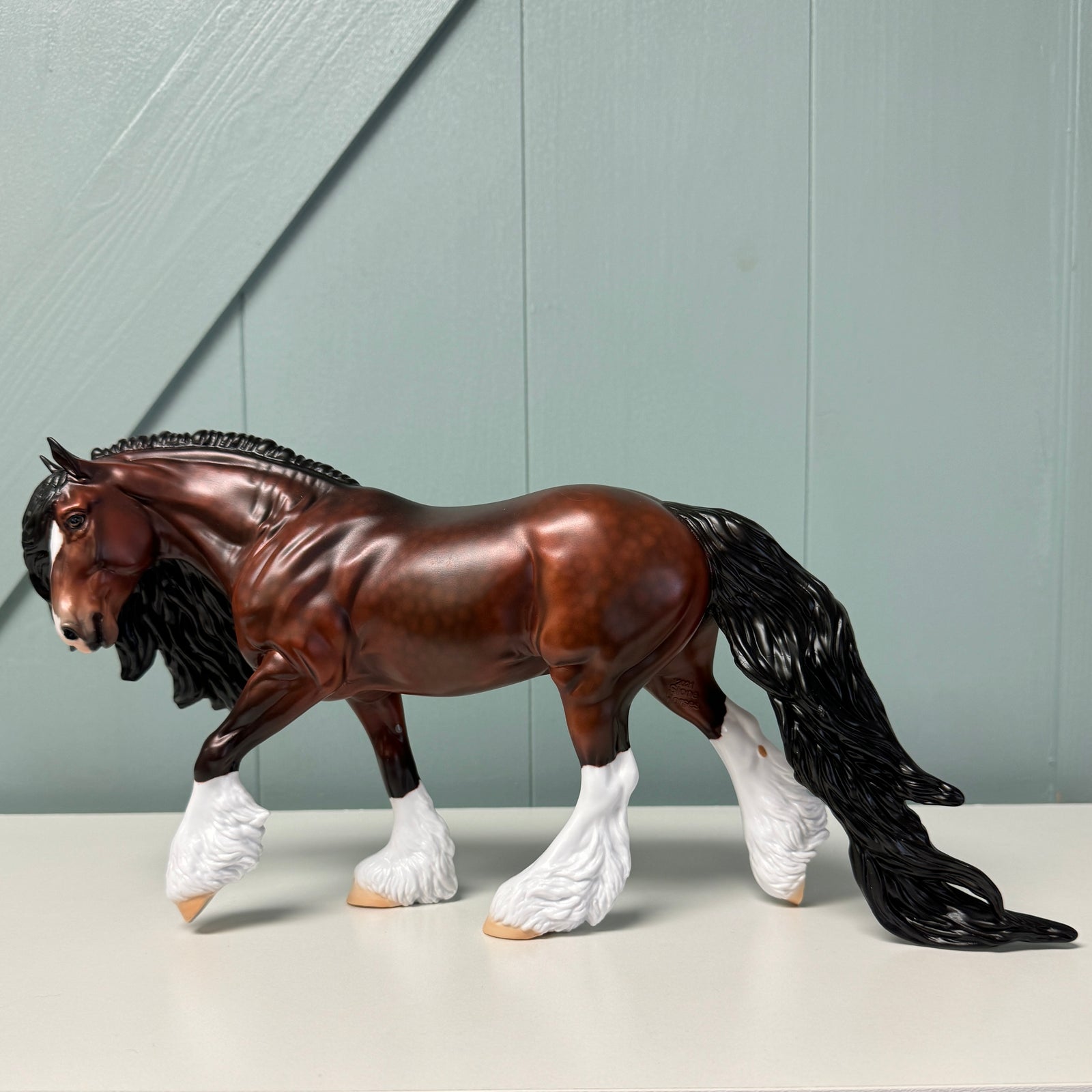 Power Ranger OOAK Dappled Bay Irish Cob Horse By Jess Hamill EQ24
