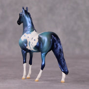 Crystal OOAK Blue Teal Appy Deco Morgan Chip By Jamie Adamson HS24