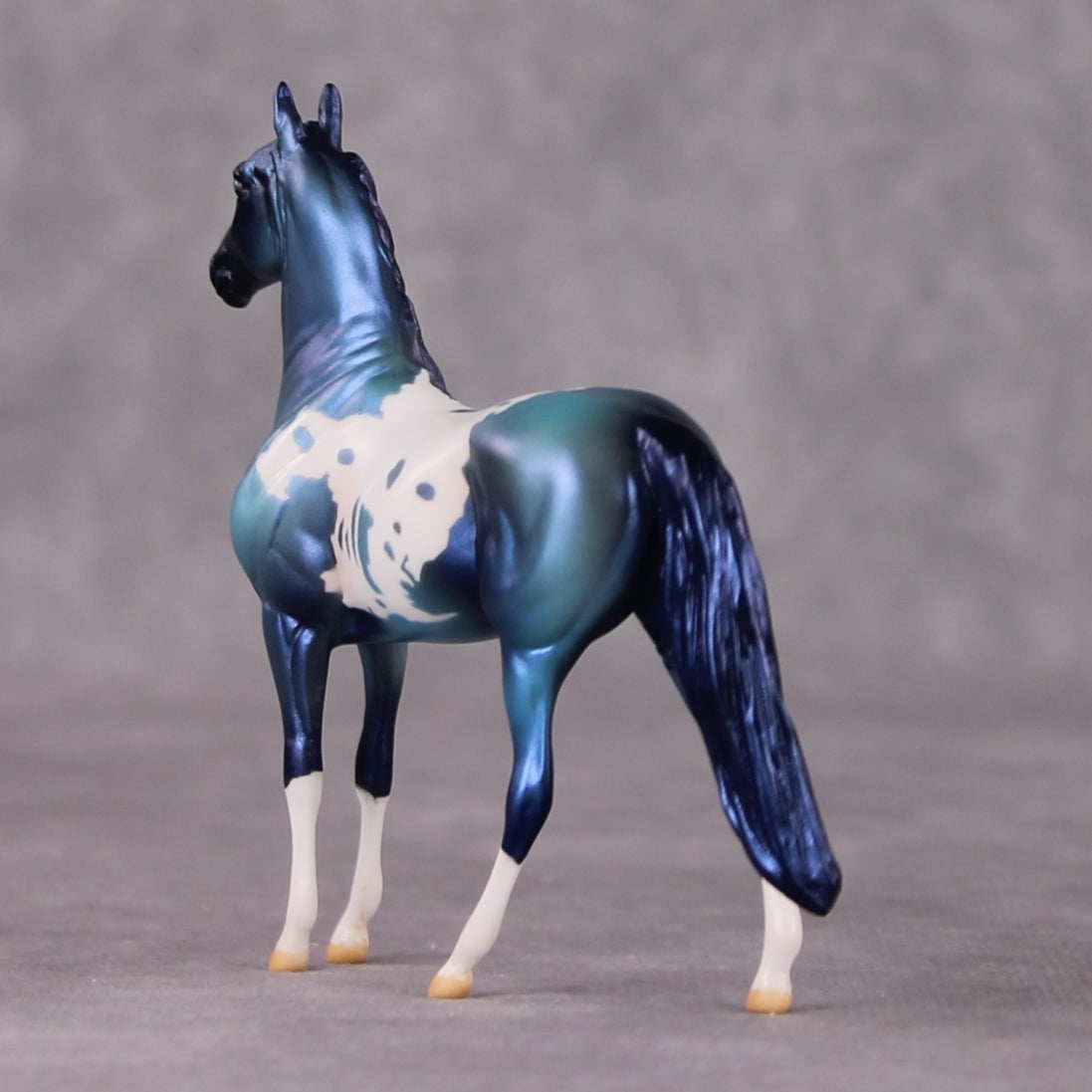 Crystal OOAK Blue Teal Appy Deco Morgan Chip By Jamie Adamson HS24