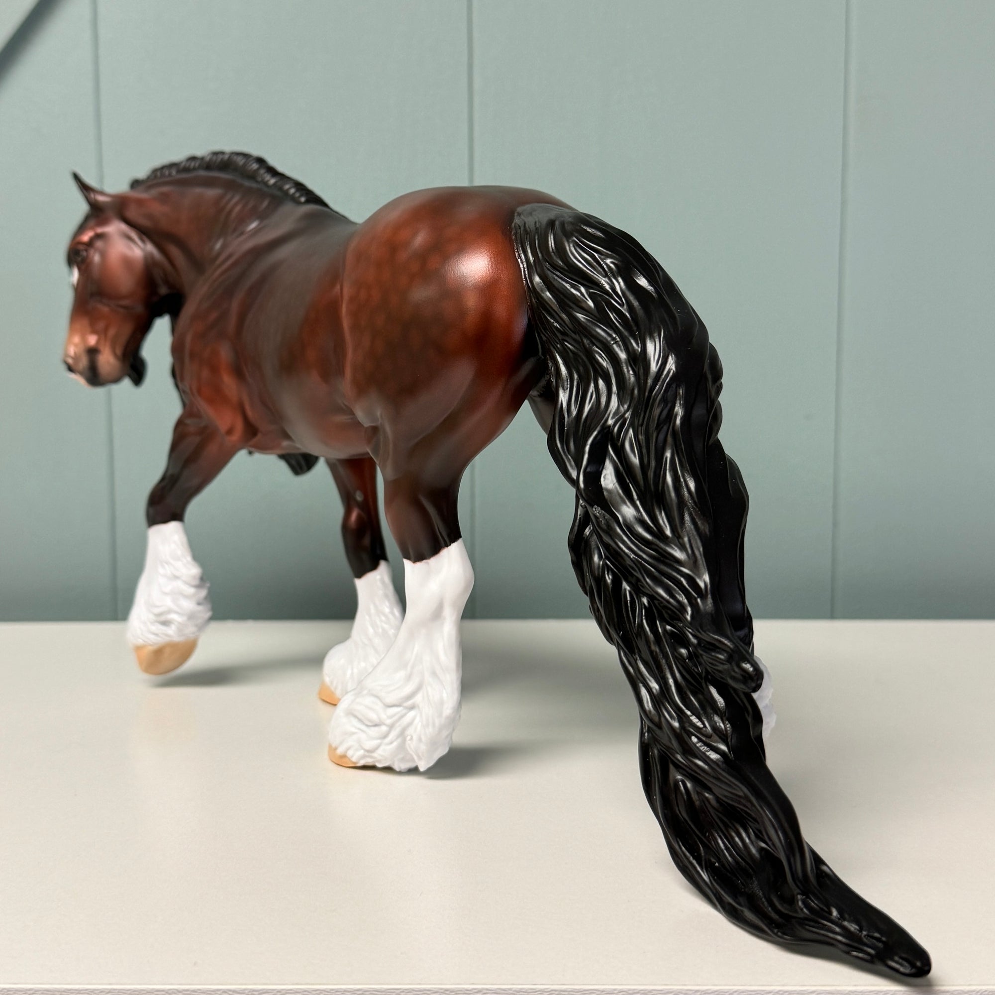 Power Ranger OOAK Dappled Bay Irish Cob Horse By Jess Hamill EQ24