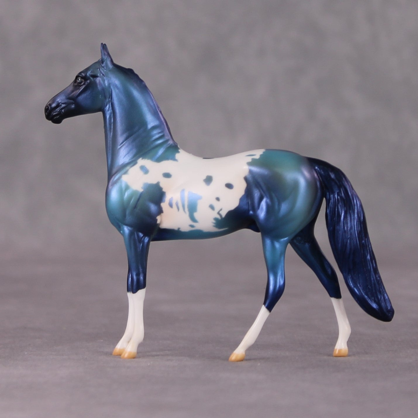 Crystal OOAK Blue Teal Appy Deco Morgan Chip By Jamie Adamson HS24