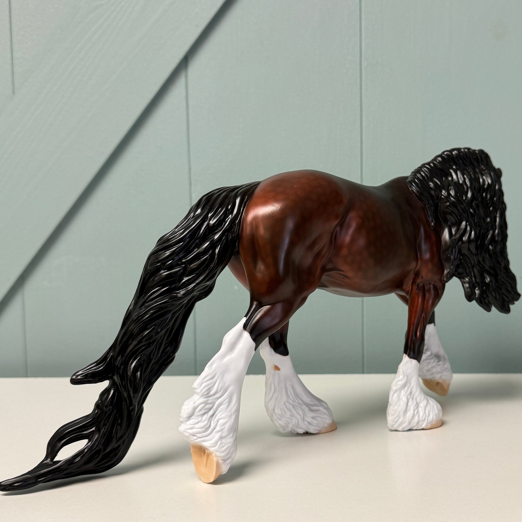Power Ranger OOAK Dappled Bay Irish Cob Horse By Jess Hamill EQ24