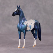 Crystal OOAK Blue Teal Appy Deco Morgan Chip By Jamie Adamson HS24