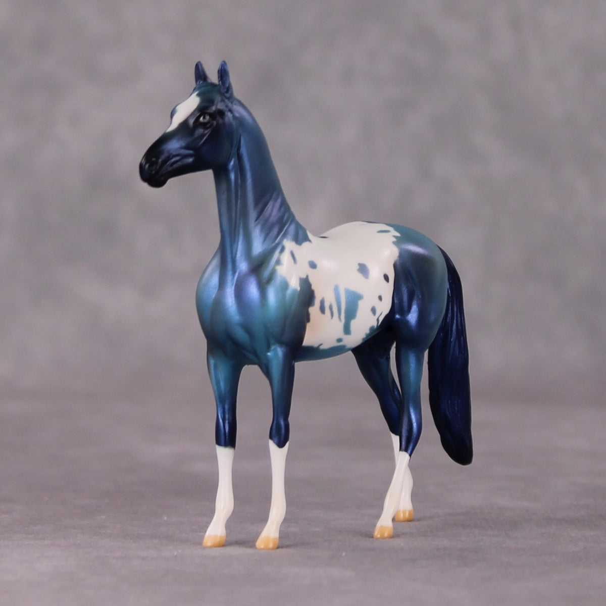 Crystal OOAK Blue Teal Appy Deco Morgan Chip By Jamie Adamson HS24