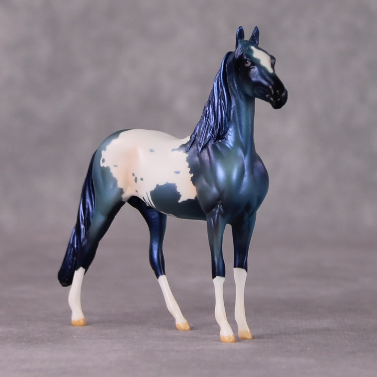 Crystal OOAK Blue Teal Appy Deco Morgan Chip By Jamie Adamson HS24