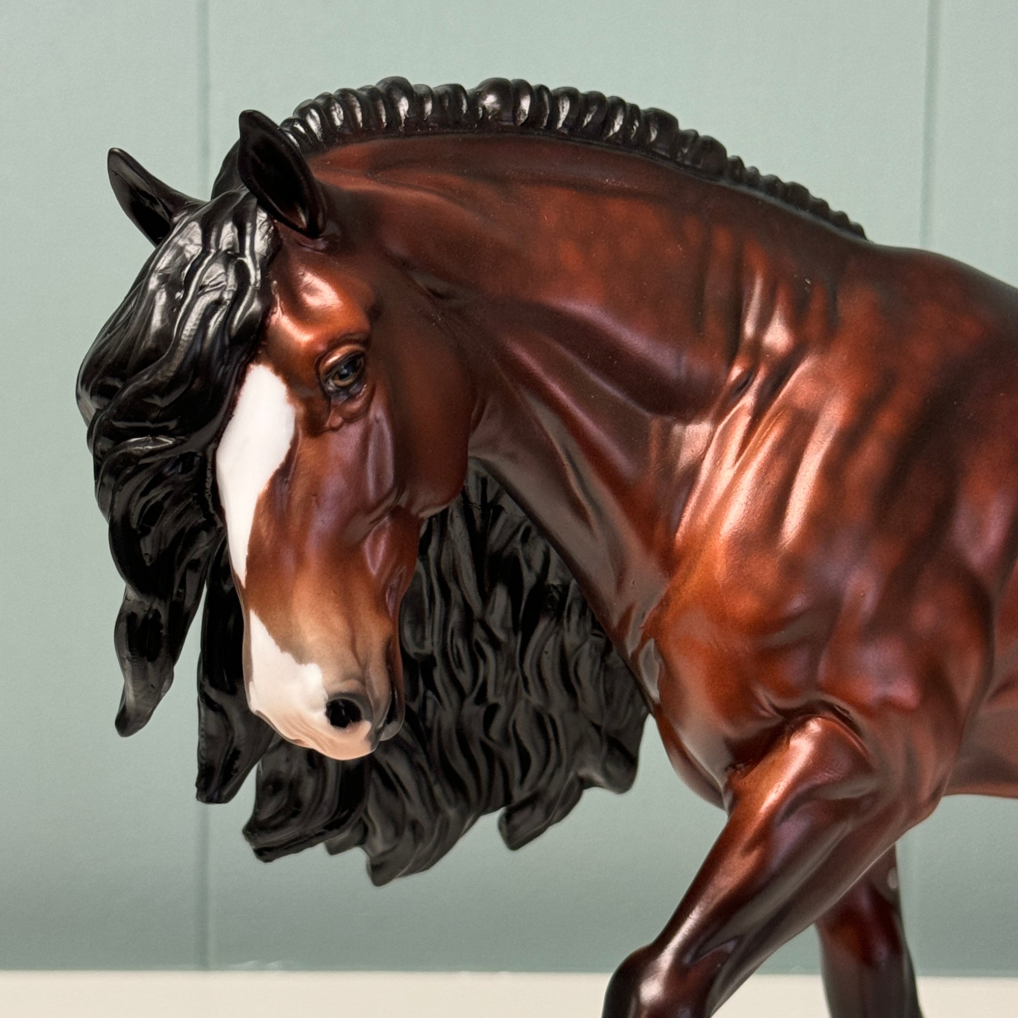 Power Ranger OOAK Dappled Bay Irish Cob Horse By Jess Hamill EQ24