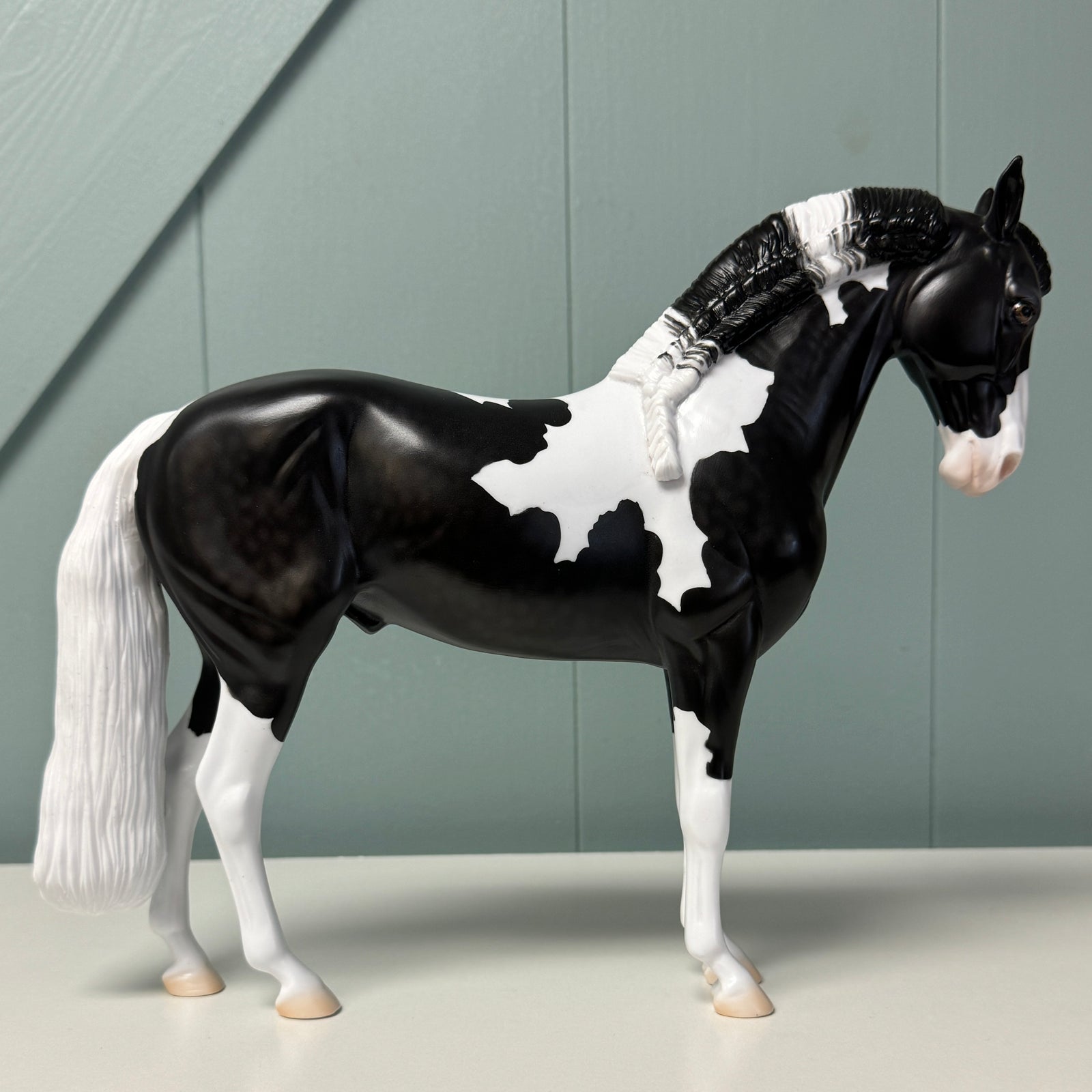 Zodiacal OOAK Dappled Black Tobiano Andalusian By Jess Hamill EQ24