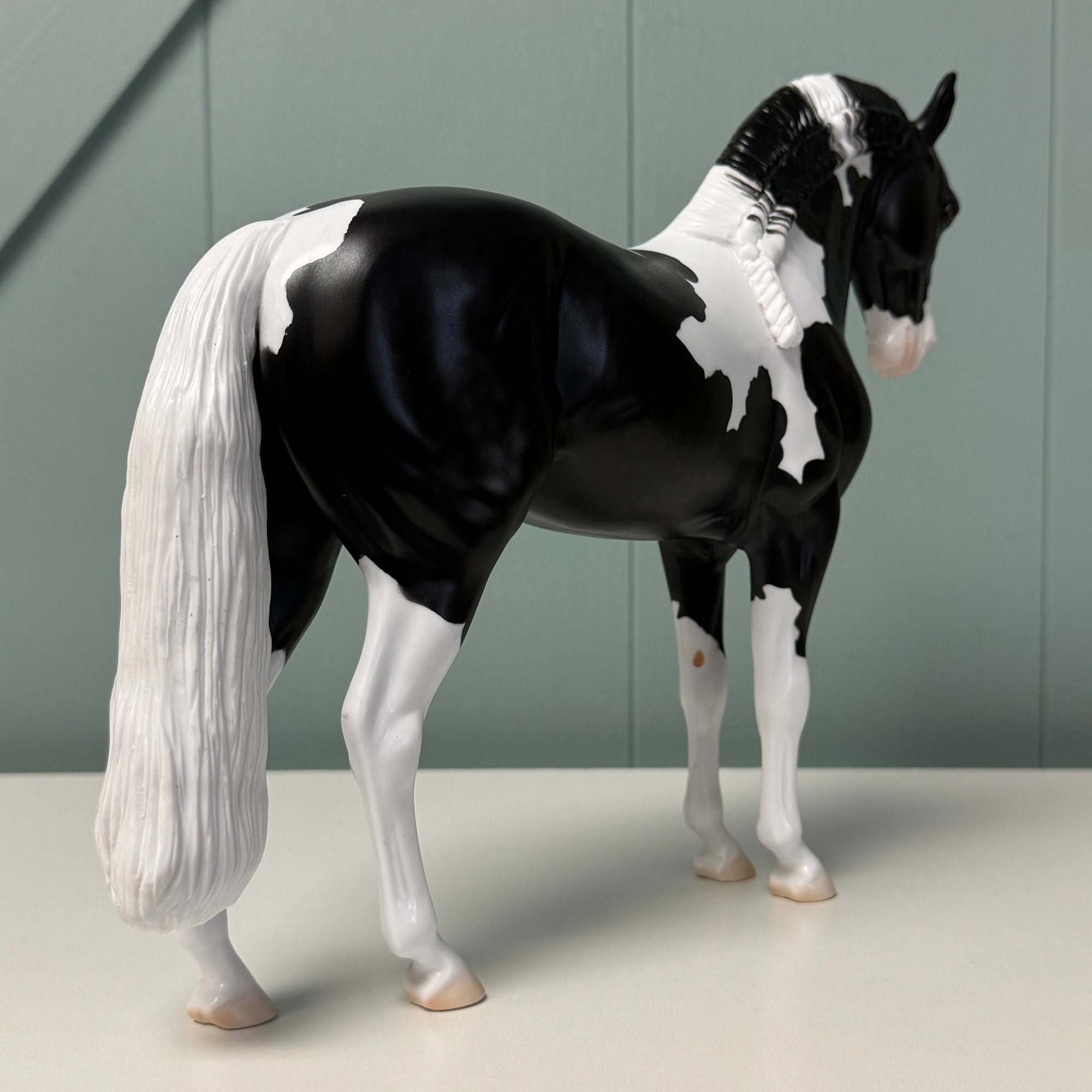 Zodiacal OOAK Dappled Black Tobiano Andalusian By Jess Hamill EQ24