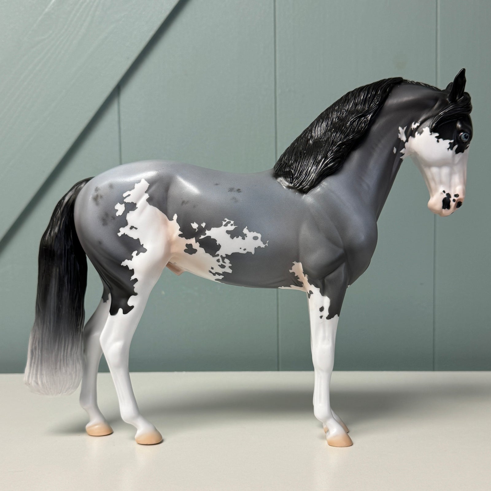 Observatory OOAK Blue Roan Sabino Andalusian By Jess Hamill EQ24