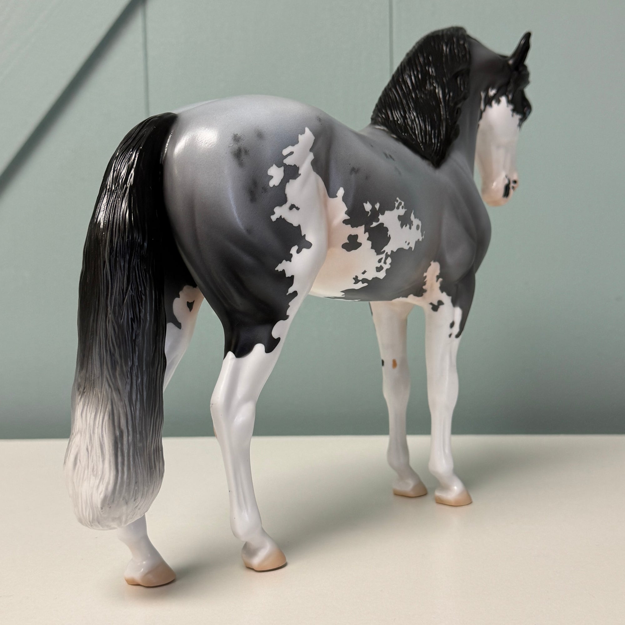 Observatory OOAK Blue Roan Sabino Andalusian By Jess Hamill EQ24