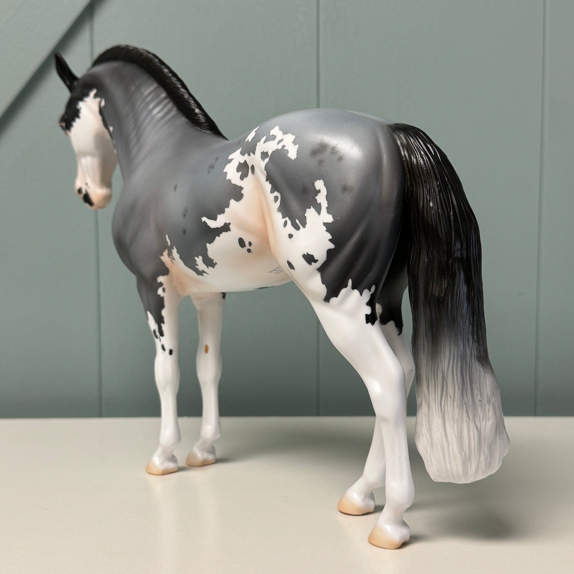 Observatory OOAK Blue Roan Sabino Andalusian By Jess Hamill EQ24