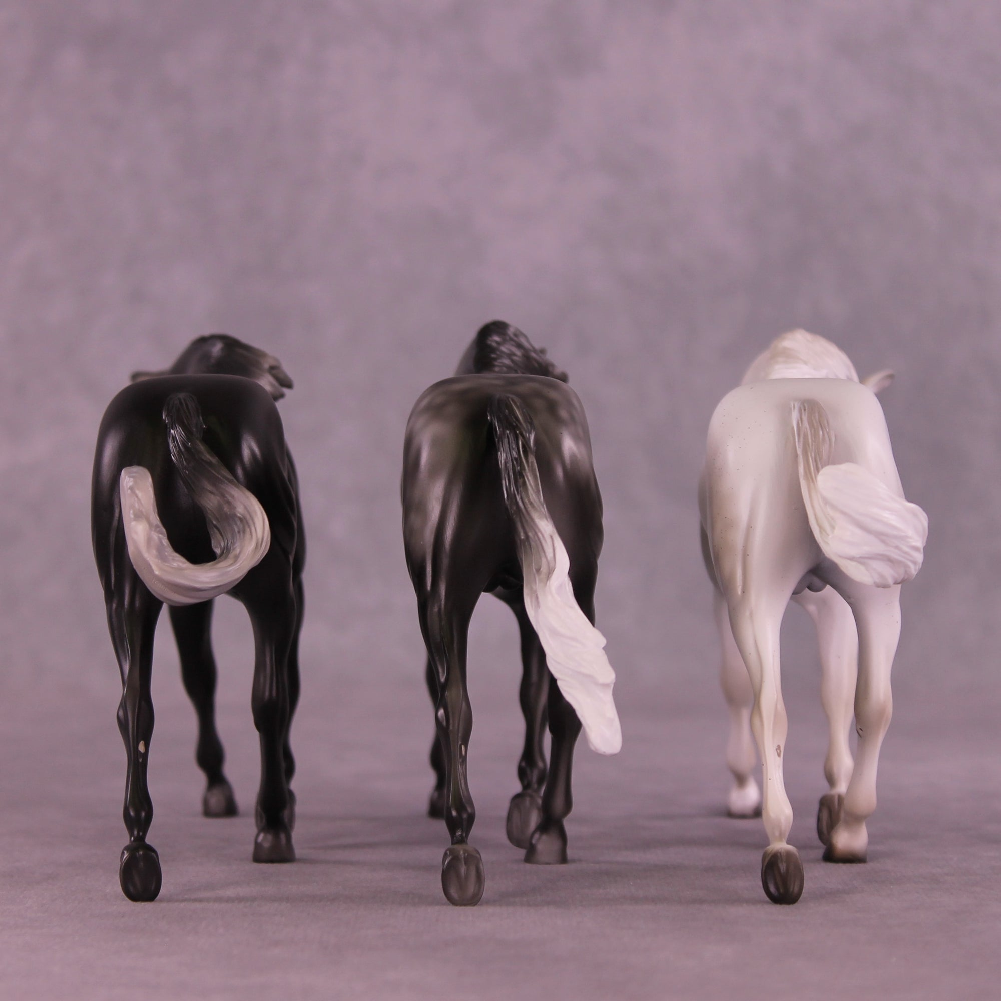 Balthazar, Caspar, &amp; Melchior OOAK Pebble Warmbloods Set by Anna Rieck HS25