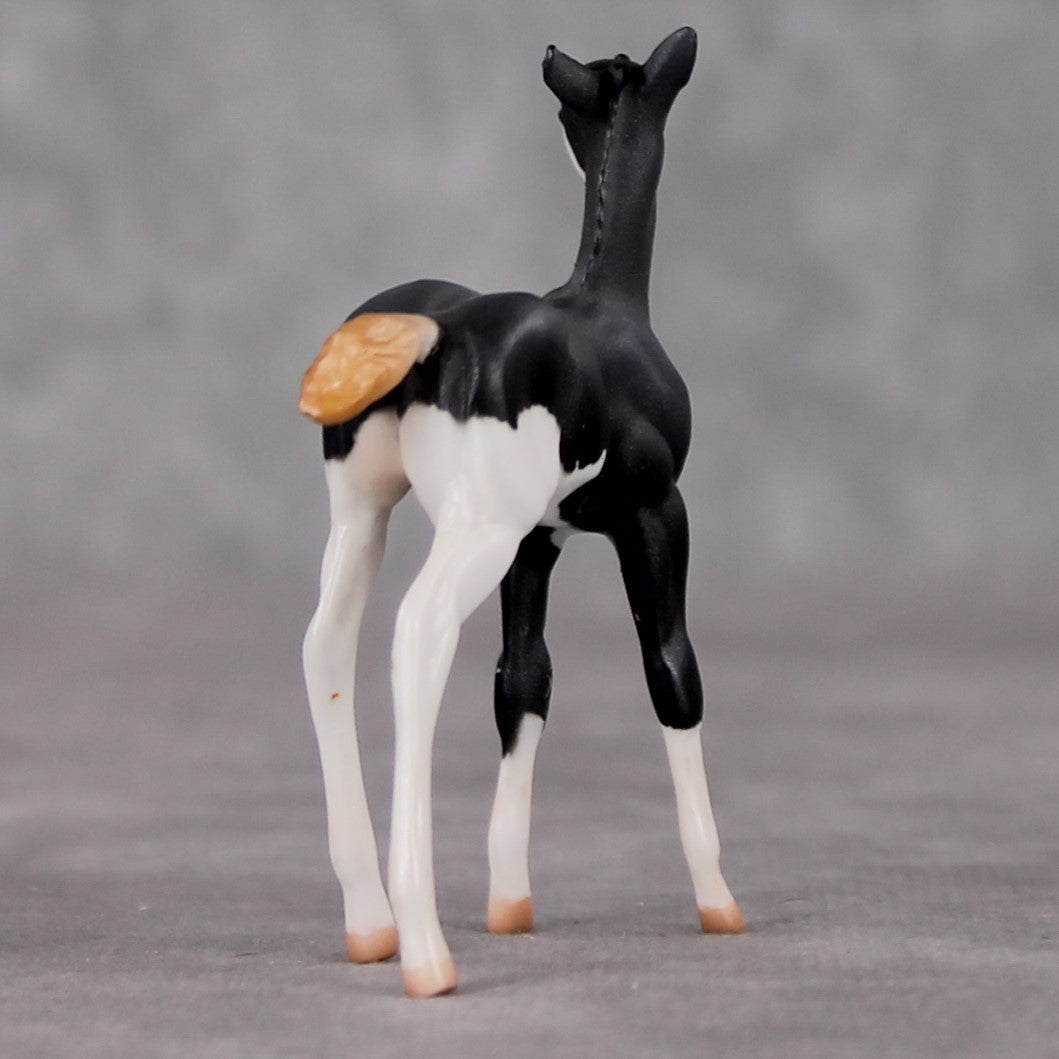 "Mini Audra" Mouse Series OOAK Grey Splash Foal Chip By Jamie Adamson-Secret Surprise Chip Drop