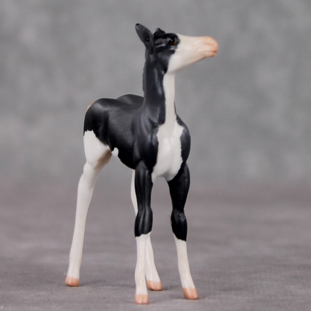 "Mini Audra" Mouse Series OOAK Grey Splash Foal Chip By Jamie Adamson-Secret Surprise Chip Drop