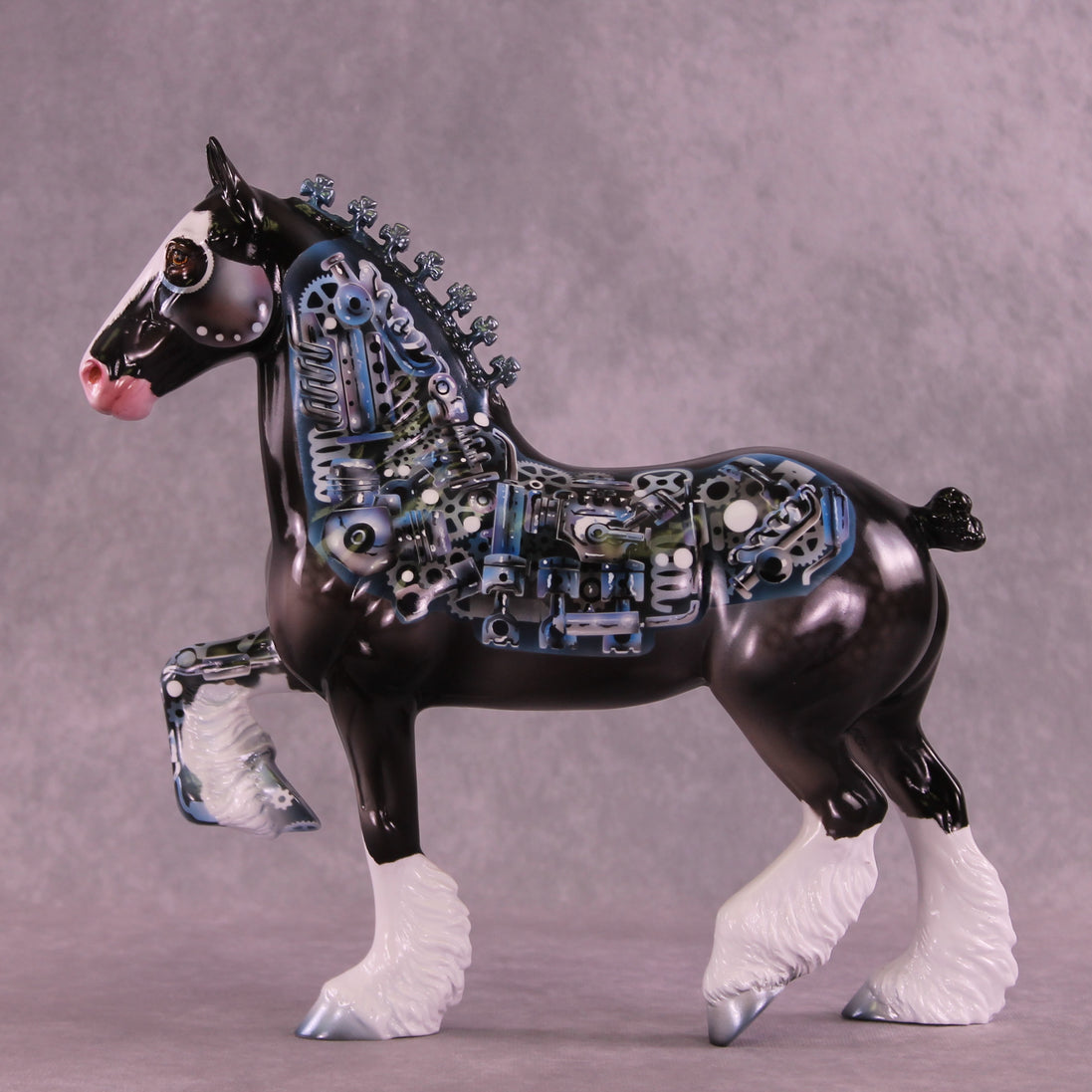 Titanium OOAK Trotting Drafter by Enrique Duarte DDOOAKs25