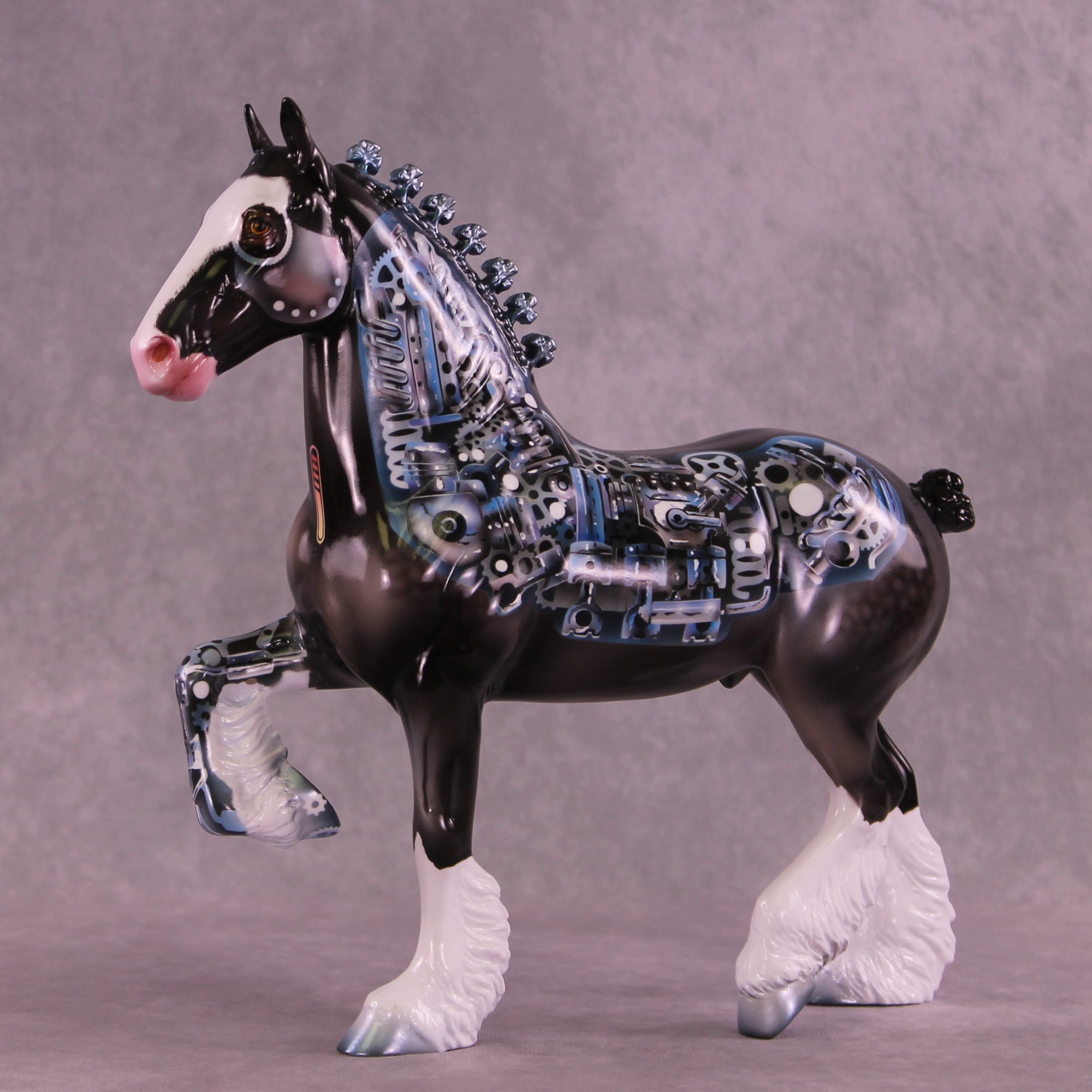Titanium OOAK Trotting Drafter by Enrique Duarte DDOOAKs25
