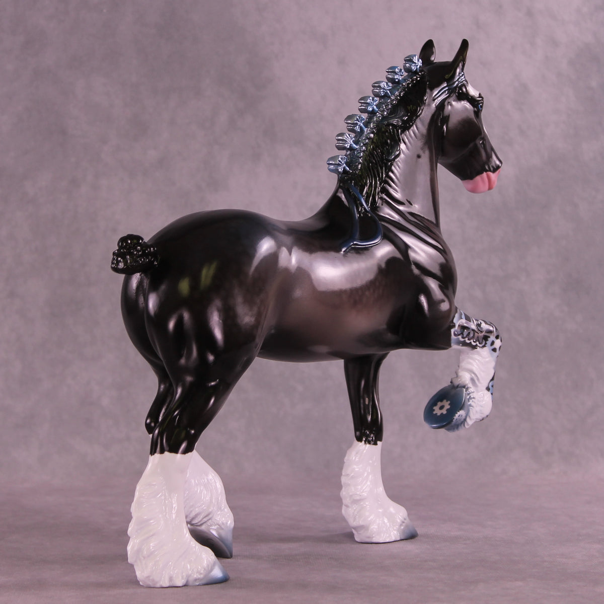 Titanium OOAK Trotting Drafter by Enrique Duarte DDOOAKs25