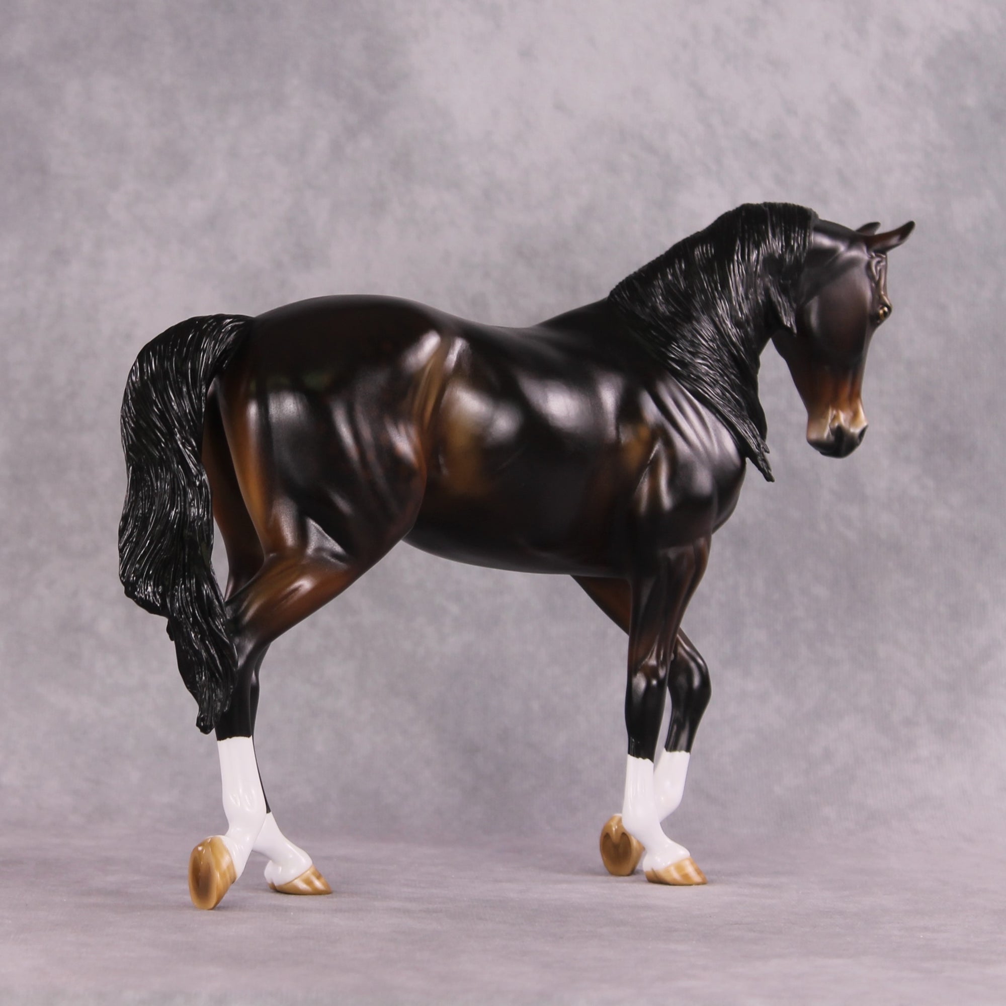 "Cardamom Clove" OOAK FCM Thoroughbred by Angela Marleau SHCF25OS